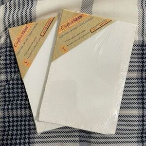 NWT Set‎ of 2 4x6 blank stretched canvas